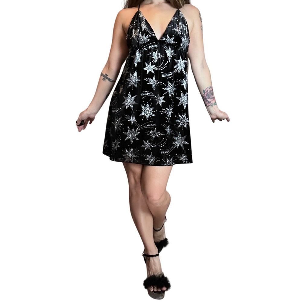 Victoria’s Secret shooting star velvet babydoll dress 2018 14-18 ptp 32 length